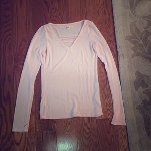 LIGHT PINK HOLLISTER SWEATER